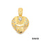 Anhänger Herz Gold 14k Bicolor