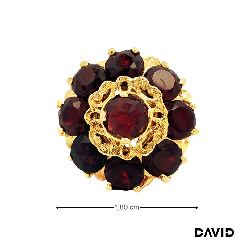 Ring Granat Gold 750/18k