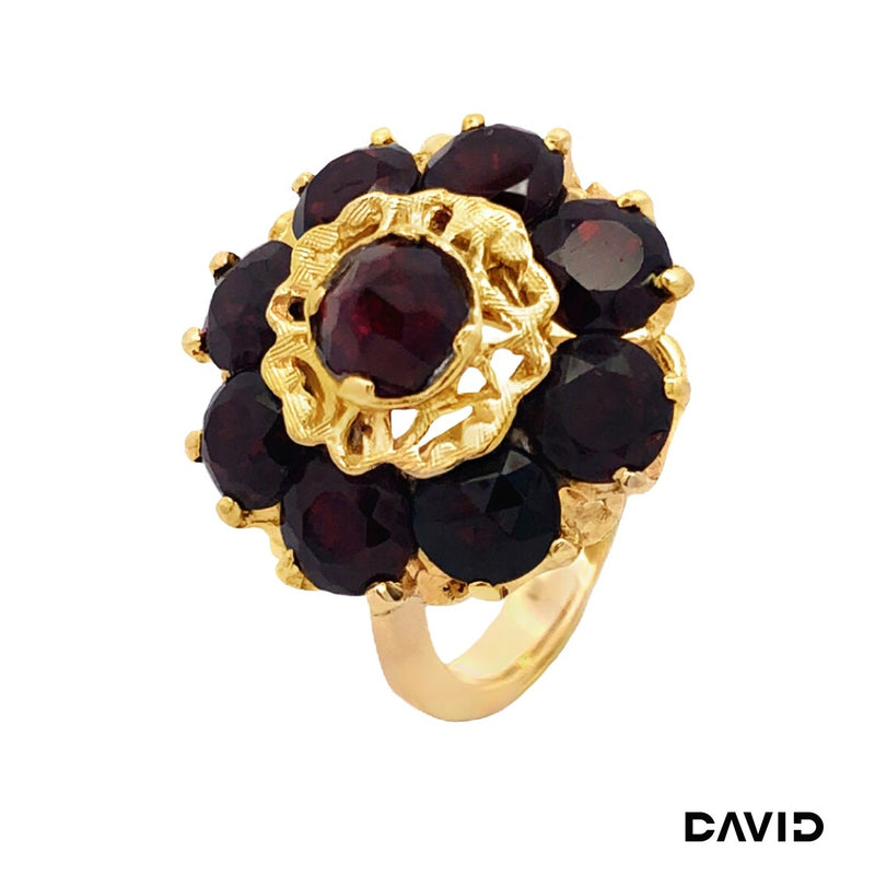 Ring Granat Gold 750/18k