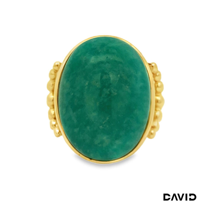 Ring Amazonit Gold 9k