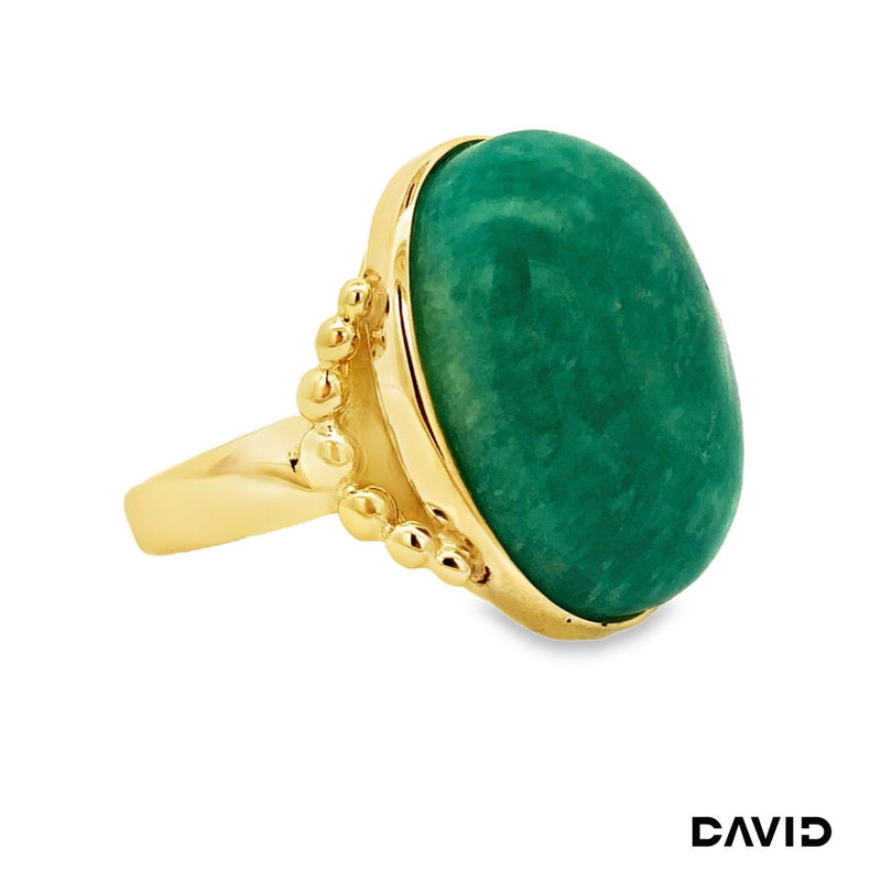 Ring Amazonit Gold 9k