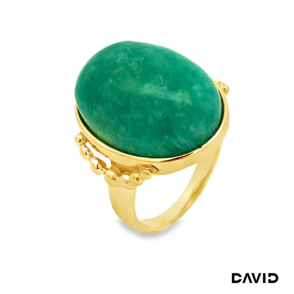 Ring Amazonit Gold 9k