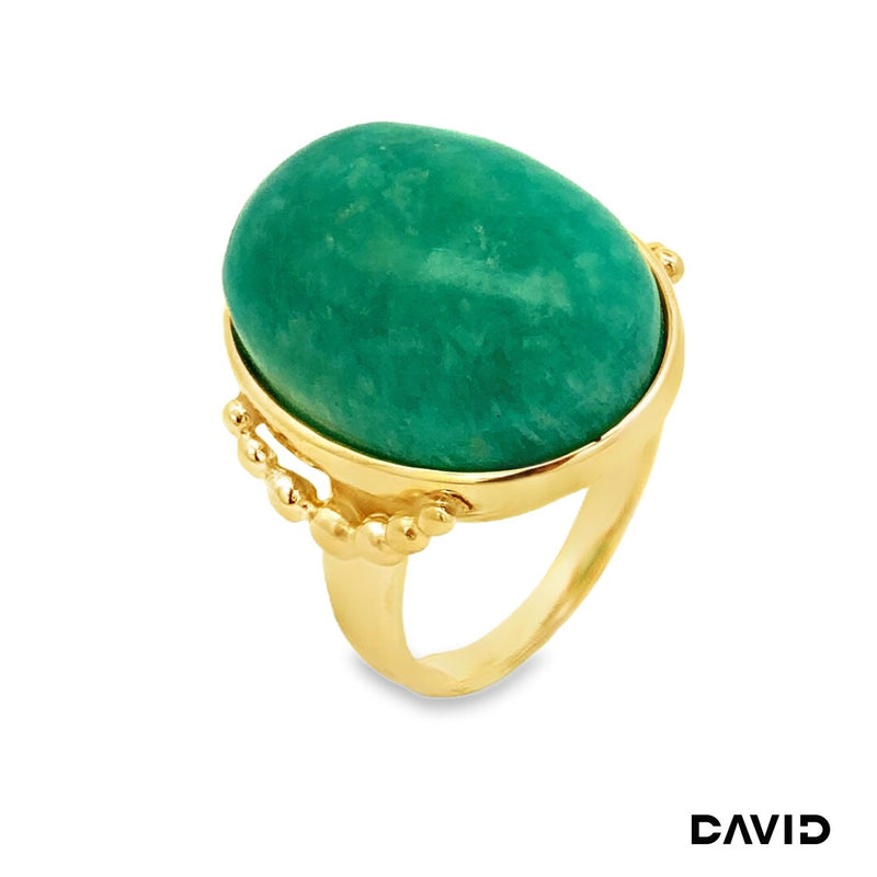Ring Amazonit Gold 9k