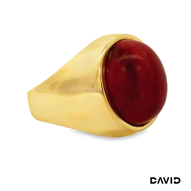 Ring Rhodonit Gold 8k