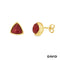 Ohrstecker Rhodolith Gold 8k