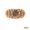 Ring Zirkonia Gold 14k Bicolor