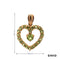 Anhänger Herz Peridot Gold 9k