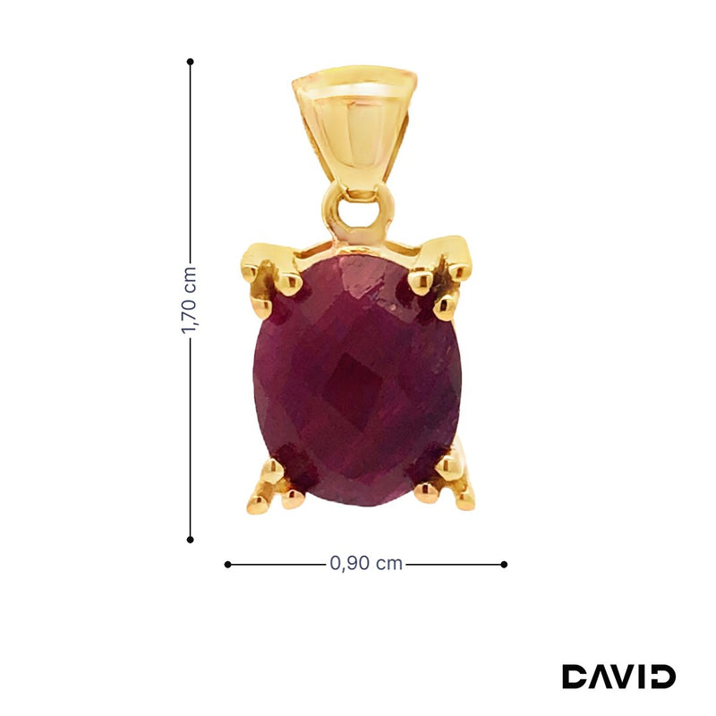 Anhänger Rubin Gold 585/14k