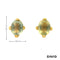 Ohrstecker Farbstein Gold 585/14k