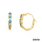 Creolen Blautopas Gold 9k