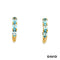 Creolen Blautopas Gold 9k
