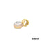 Anhänger Brillant Gold 14k Bicolor
