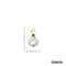 Anhänger Brillant Gold 14k Bicolor