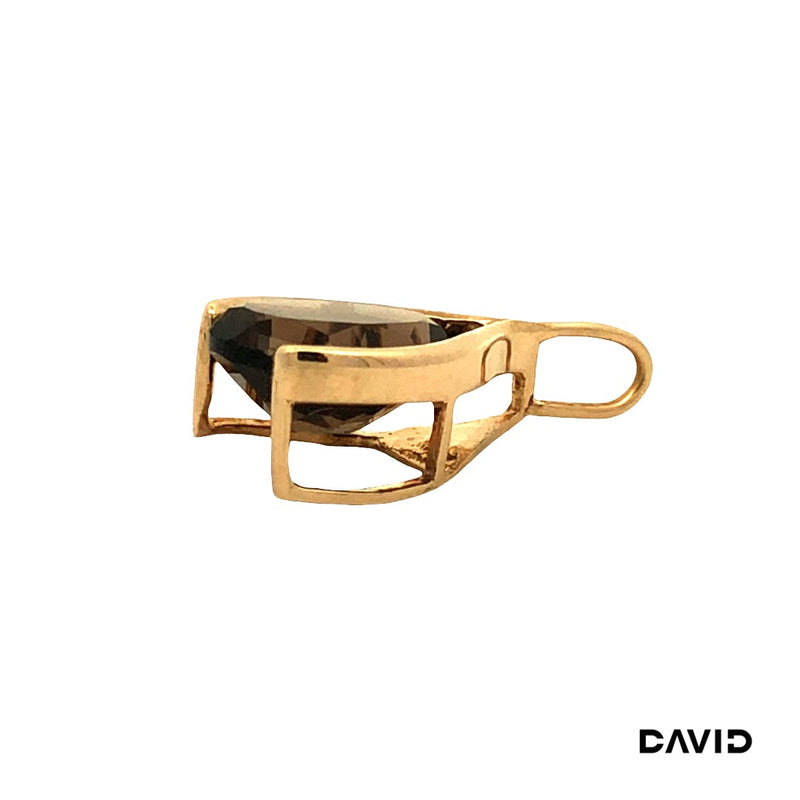 Anhänger Rauchquarz Gold 9k