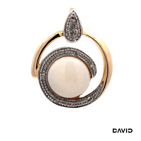 Anhänger Opal/Diamanten Gold 585/14k