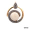 Anhänger Opal/Diamanten Gold 585/14k
