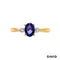 Ring Brillanten / Tansanit Gold 585/14k