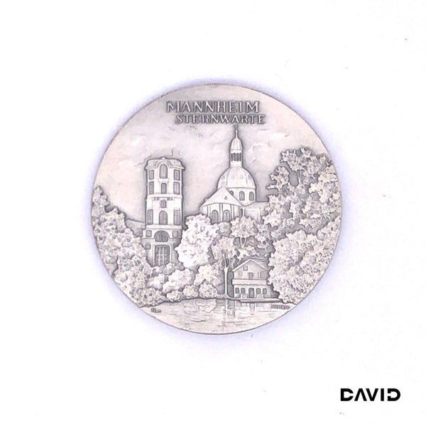 Silbermedaille "Mannheim Sternwarte" s1000