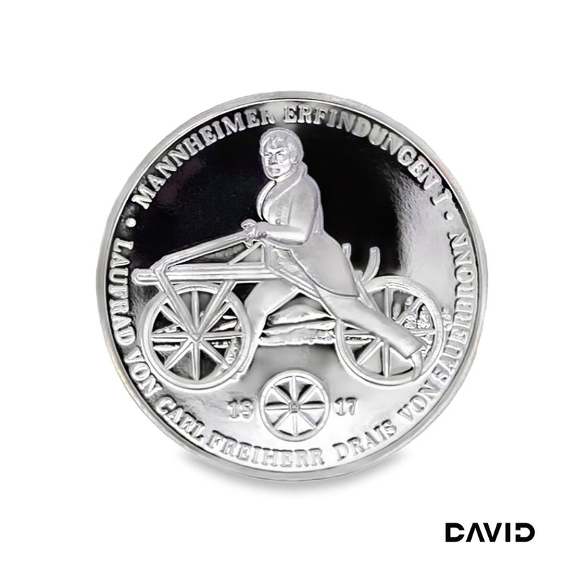 Silbermedaille "Mannheim Erfindung I" s1000