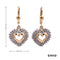 Ohrhänger Diamanten Gold 14k Bicolor
