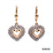 Ohrhänger Diamanten Gold 14k Bicolor