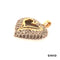 Anhänger Herz Diamanten Gold 14k Bicolor