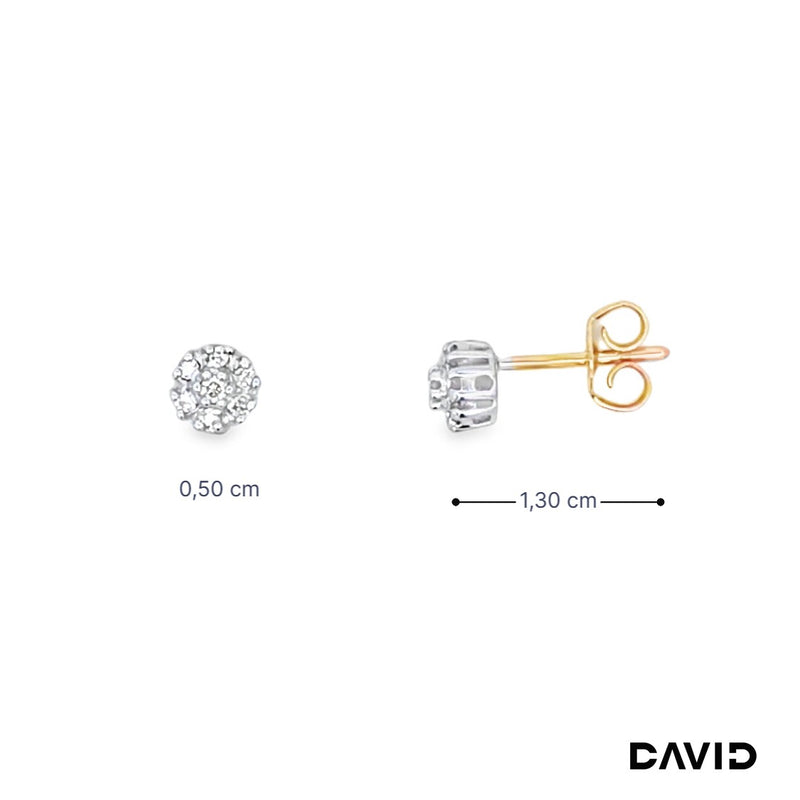 Ohrstecker Diamanten Gold 585/14k