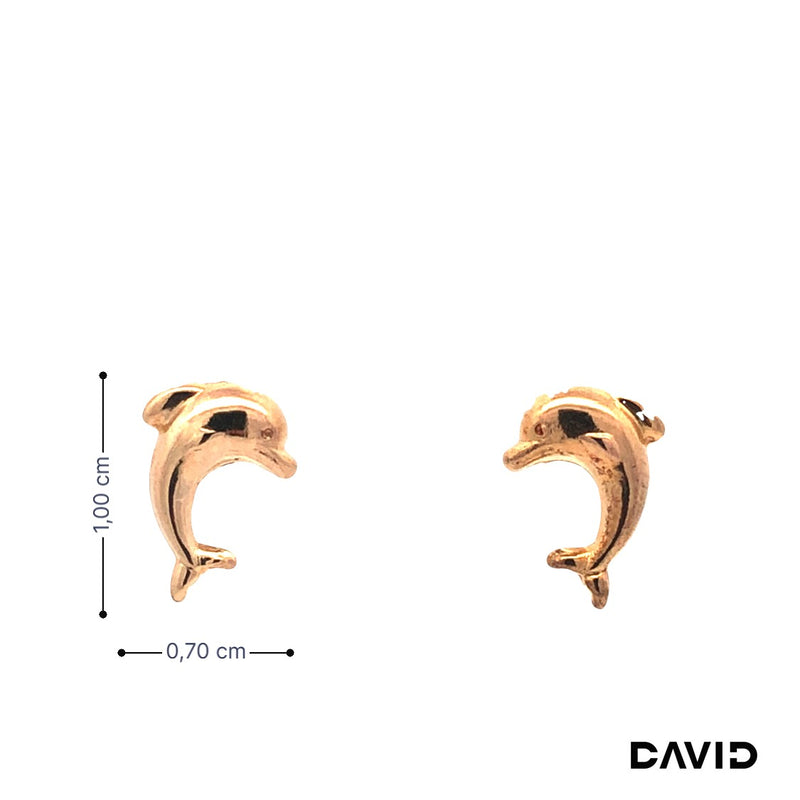 Ohrstecker Delphin Gold 8k