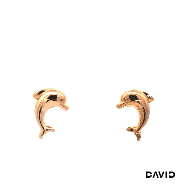 Ohrstecker Delphin Gold 8k