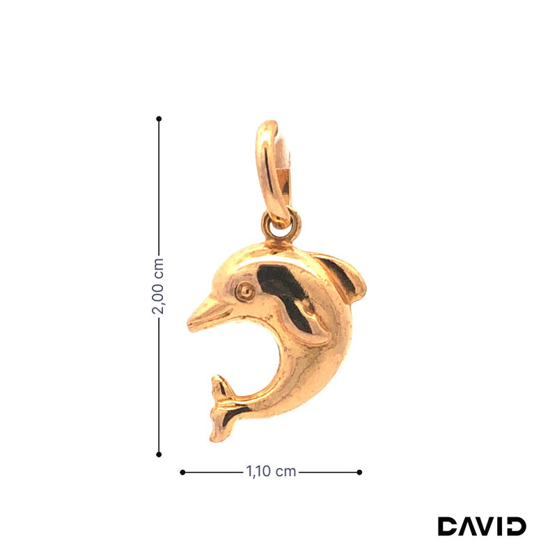 Anhänger Delphin Gold 8k