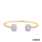 Armreif Diamanten 750/-Rosè