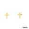Ohrstecker Kreuz Gold 8k