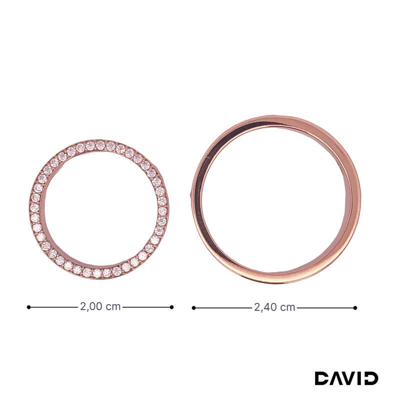 Anhänger Ringe Brillanten 14k Roségold