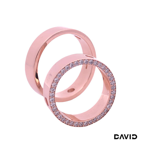 Anhänger Ringe Brillanten 14k Roségold