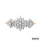 Ring Achtkant Diamanten Gold 14k Bicolor