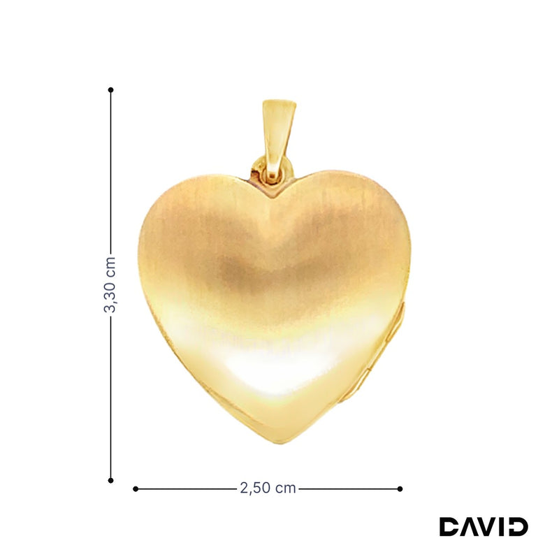 Medaillon Herz Gold 8k