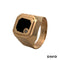 Ring Onyx/Zirkonia Gold 585/14k