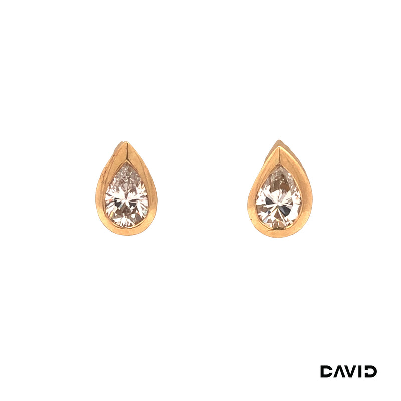Ohrstecker Diamant Pears Gold 750/18k