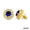 Ohrstecker Brillanten/Tansanit Gold 750/18k