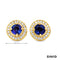 Ohrstecker Brillanten/Tansanit Gold 750/18k