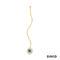Ohrstecker Anhänger Brillanten/Tansanit Gold 750/18k