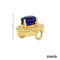 Anhänger Brillanten/Tansanit Gold 750/18k