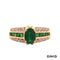 Ring Diamant/Smaragd Gold 750/18k
