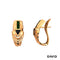 Ohrstecker Diamant/Smaragd Gold 750/18k