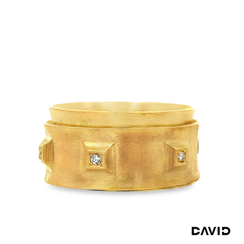 Ring beweglich Diamanten Gold 750/18k