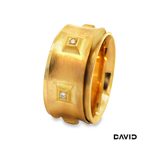 Ring beweglich Diamanten Gold 750/18k