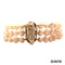 Perlenarmband Süßwasserperlen/ Brillanten Gold 585/14k