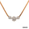 Collier mit Brillantbesatz Brillanten Gold 14k Bicolor