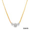 Collier mit Brillantbesatz Brillanten Gold 14k Bicolor