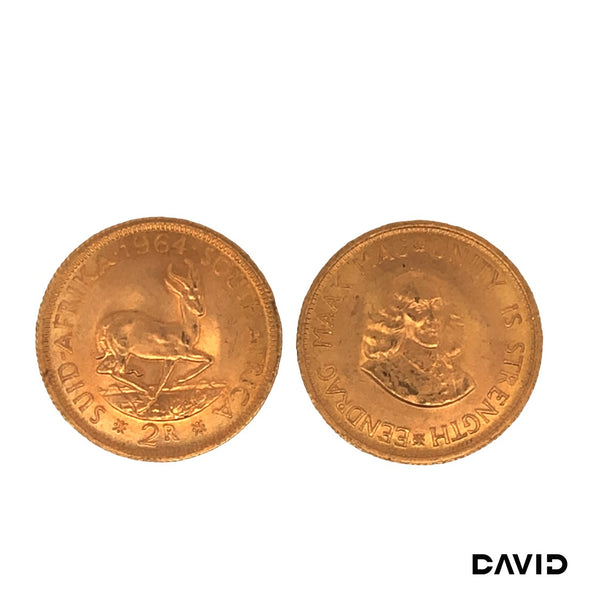 2 Rand Südafrika Gold 22k / 917